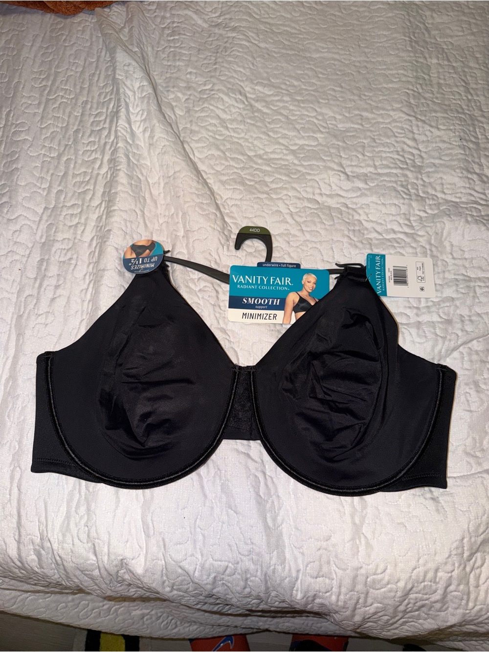 Vanity Fair Black Smooth Minimizer Underwire Bra